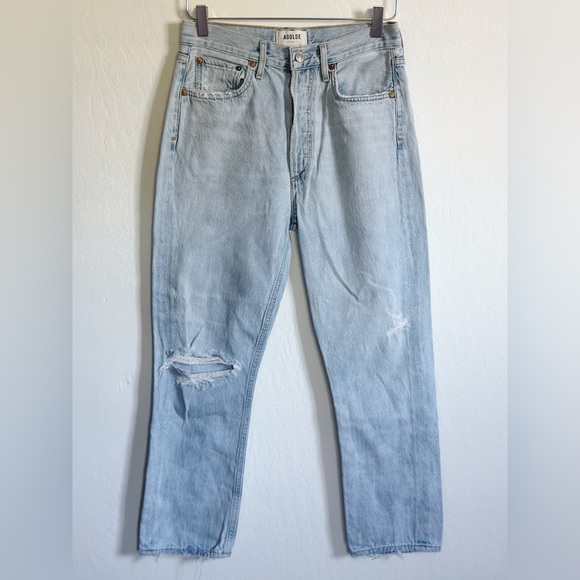 Agolde Riley High Rise Straight Crop Jean - Picture 2 of 9